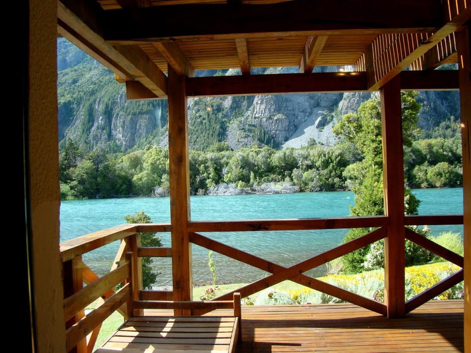 Patio, Garden, Mountain view, River view