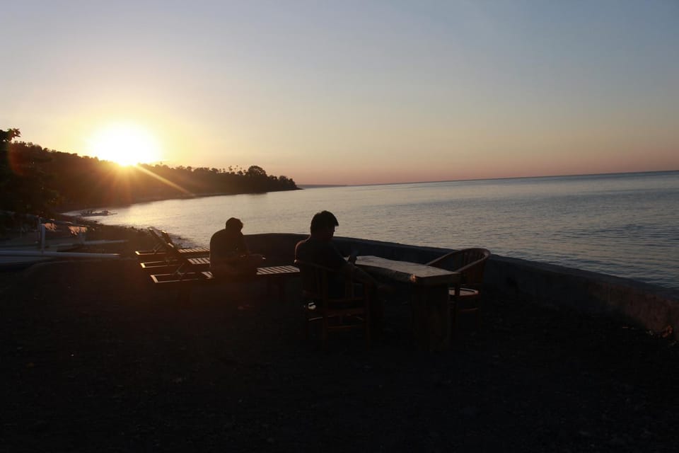 Beach, Sea view, Sunset