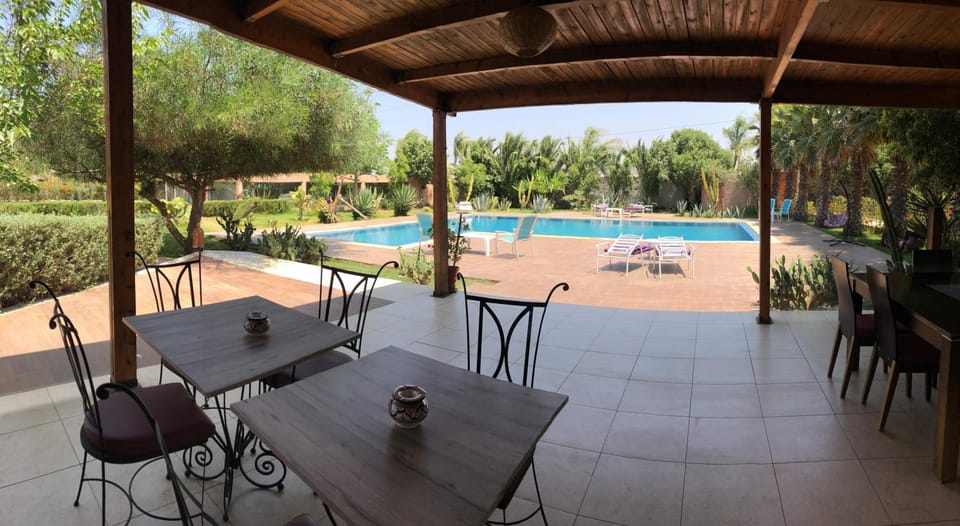 Patio, Pool view