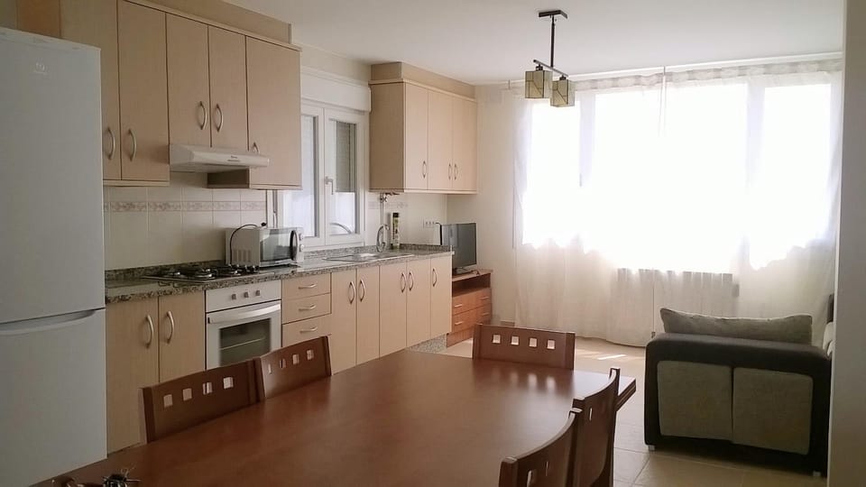 Kitchen or kitchenette, Living room, Dining area