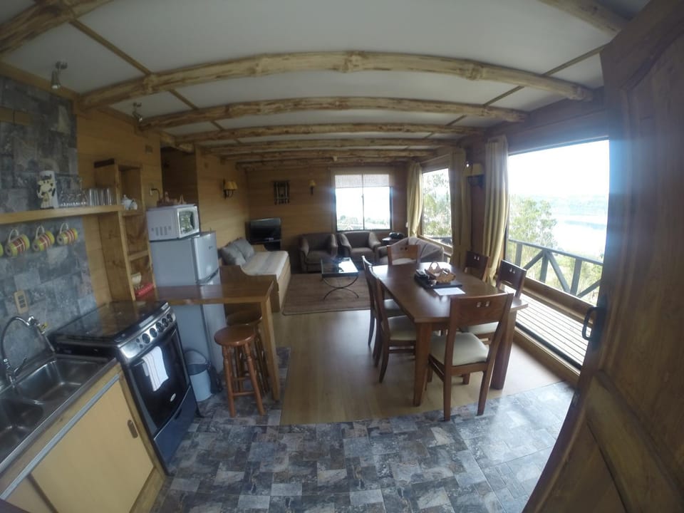 Kitchen or kitchenette, Living room, Dining area