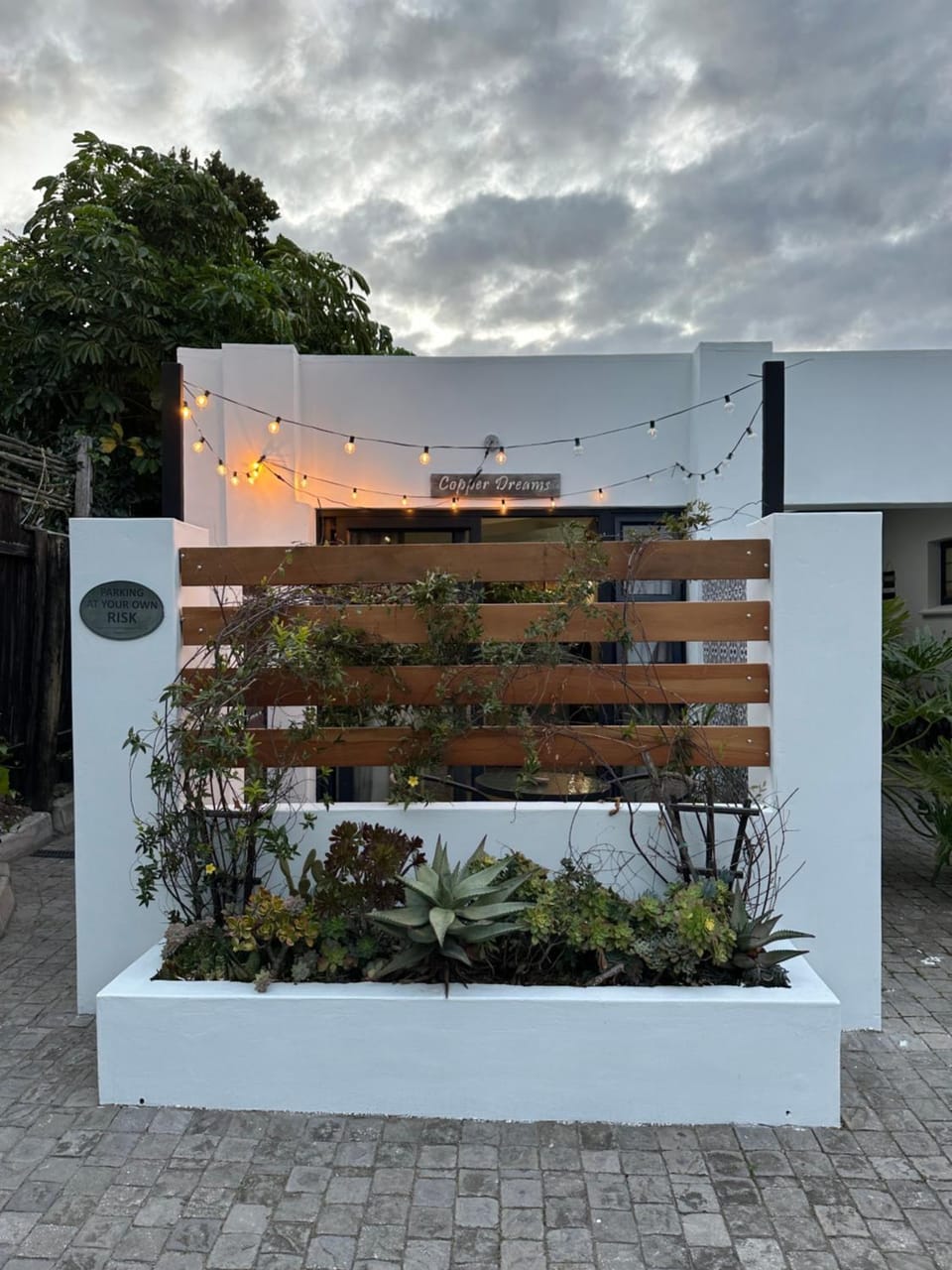 Property building, Patio