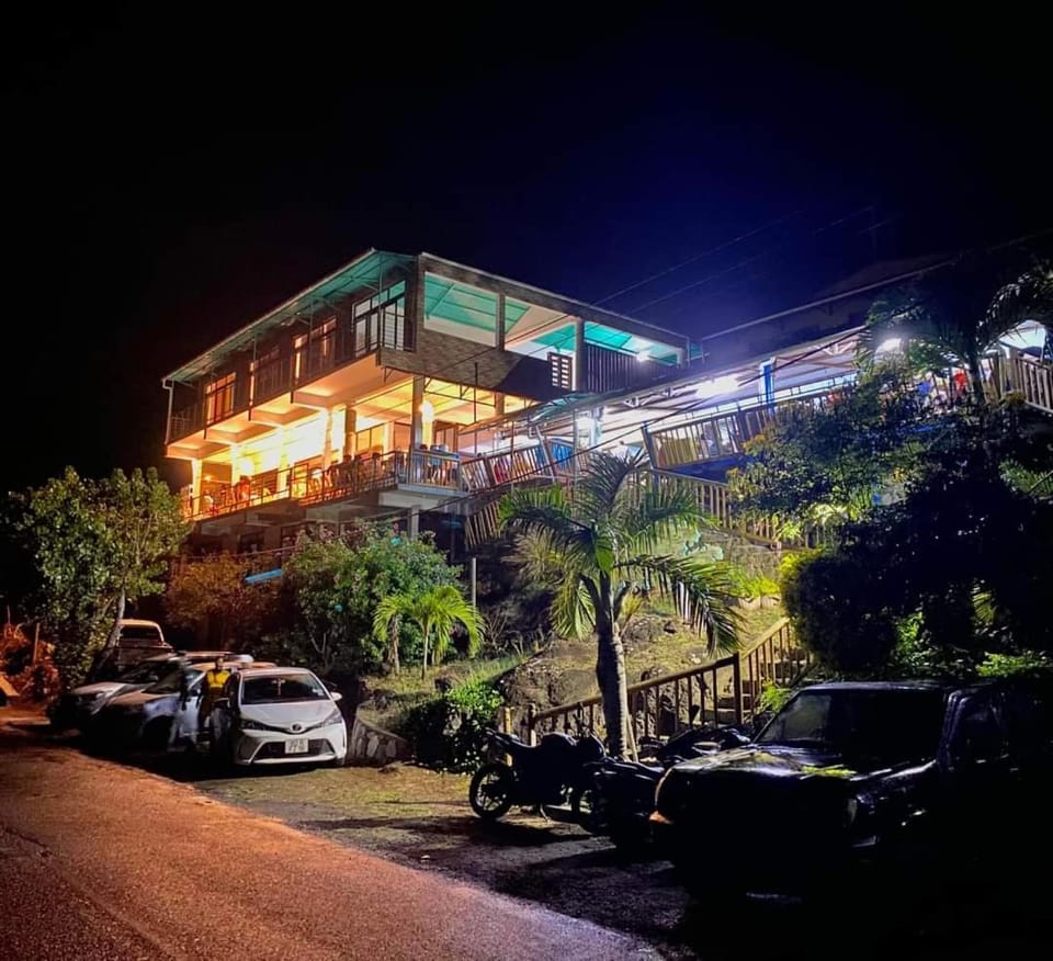 Property building, Night, Parking