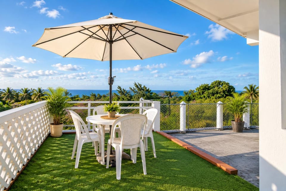 Patio, Day, Natural landscape, View (from property/room), Balcony/Terrace, Dining area, Sea view