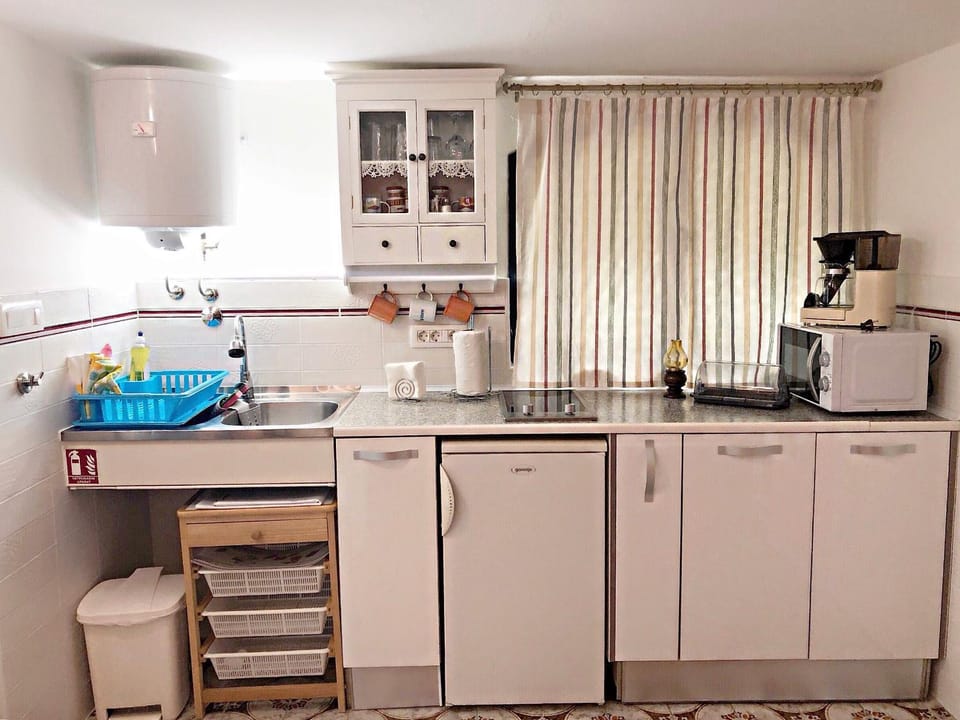 Coffee/tea facilities, Kitchen or kitchenette, minibar, stove
