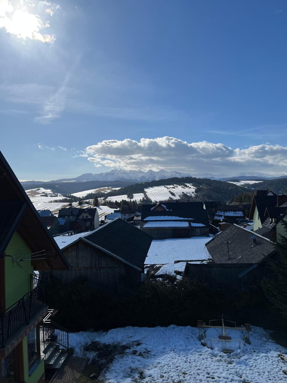 Natural landscape, Winter, Mountain view