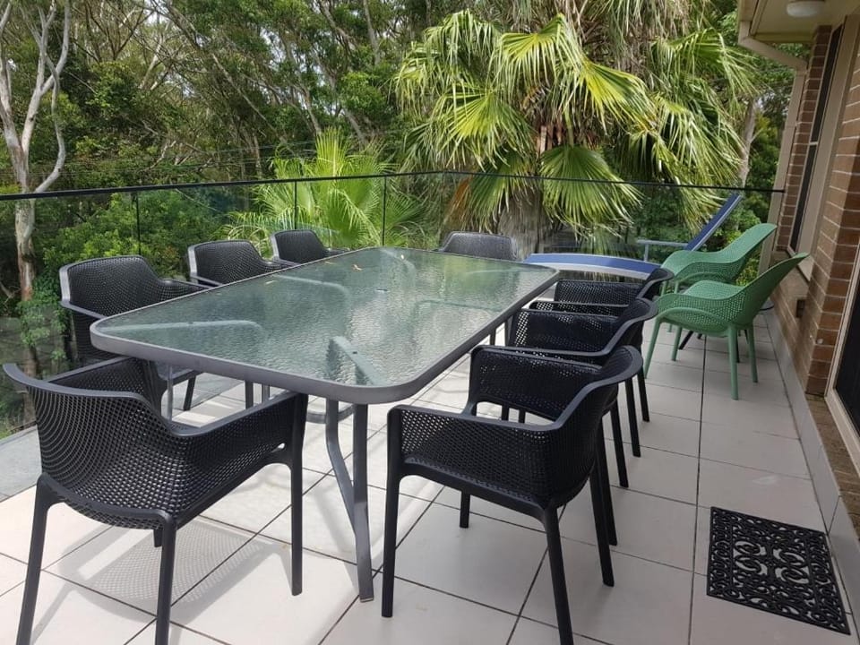 Patio, Dining area, Garden view, Sea view