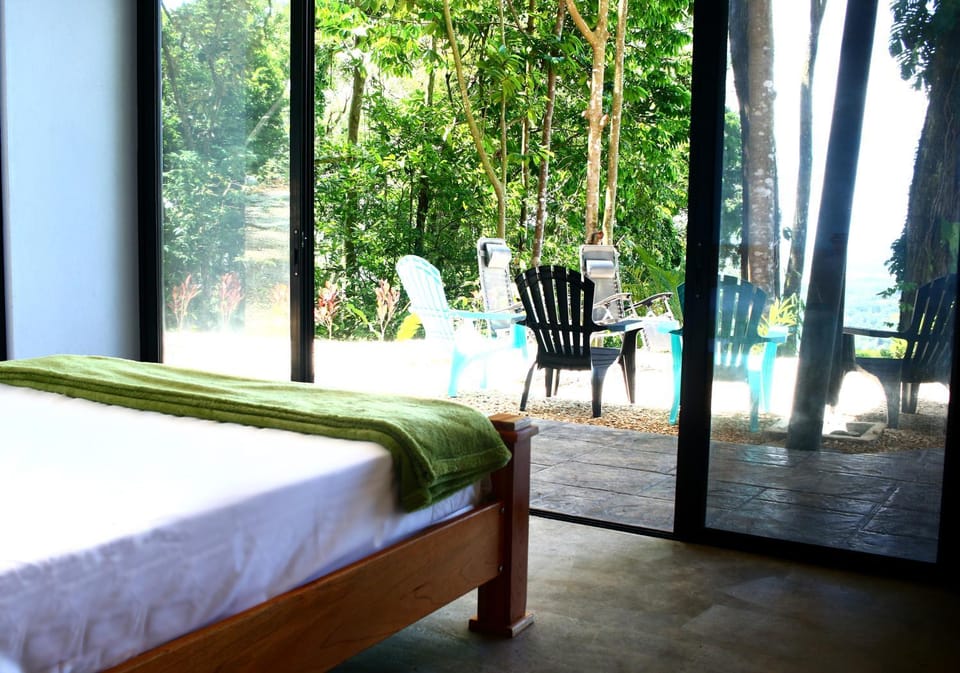 Bed, Mountain view