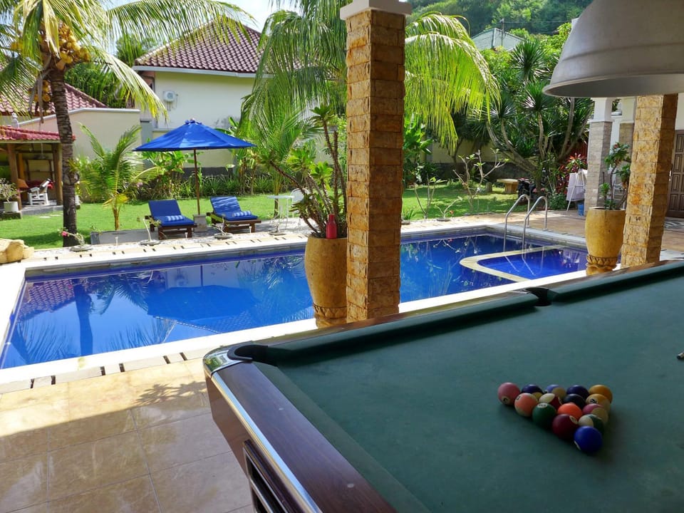 Billiard, Garden, Balcony/Terrace, Garden view, Pool view, Swimming pool
