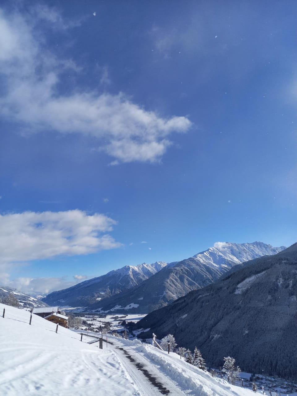 Natural landscape, Winter, Mountain view