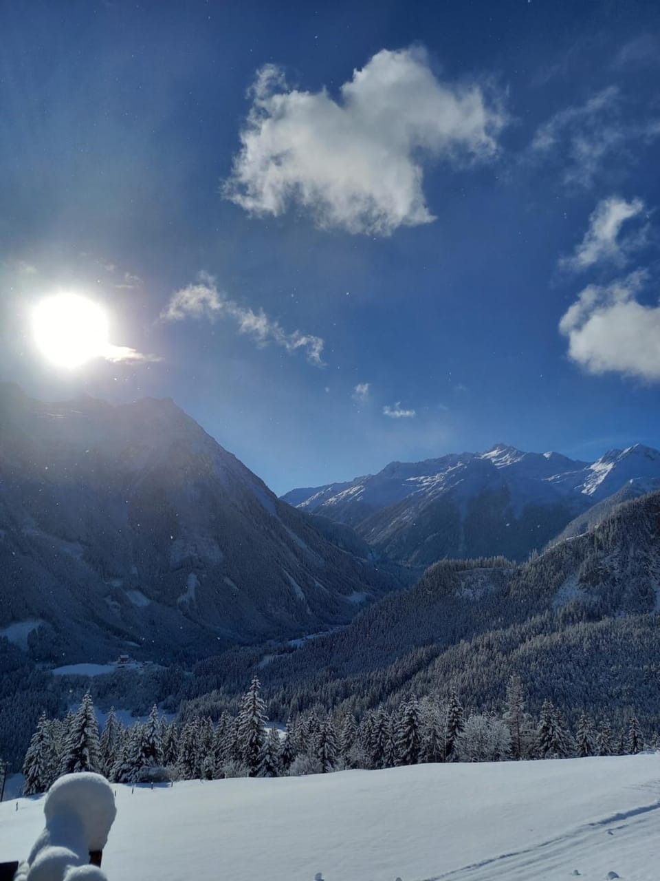Natural landscape, Winter, Mountain view