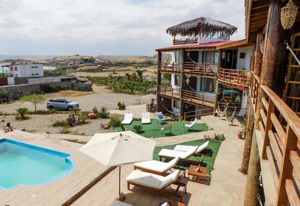Property building, Patio, Natural landscape, Garden, View (from property/room), Balcony/Terrace, Balcony/Terrace, Seating area, Pool view, Swimming pool, Parking, sunbed