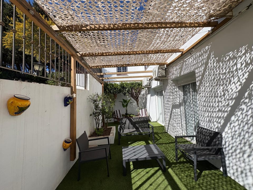 Patio, Garden, Seating area, sunbed