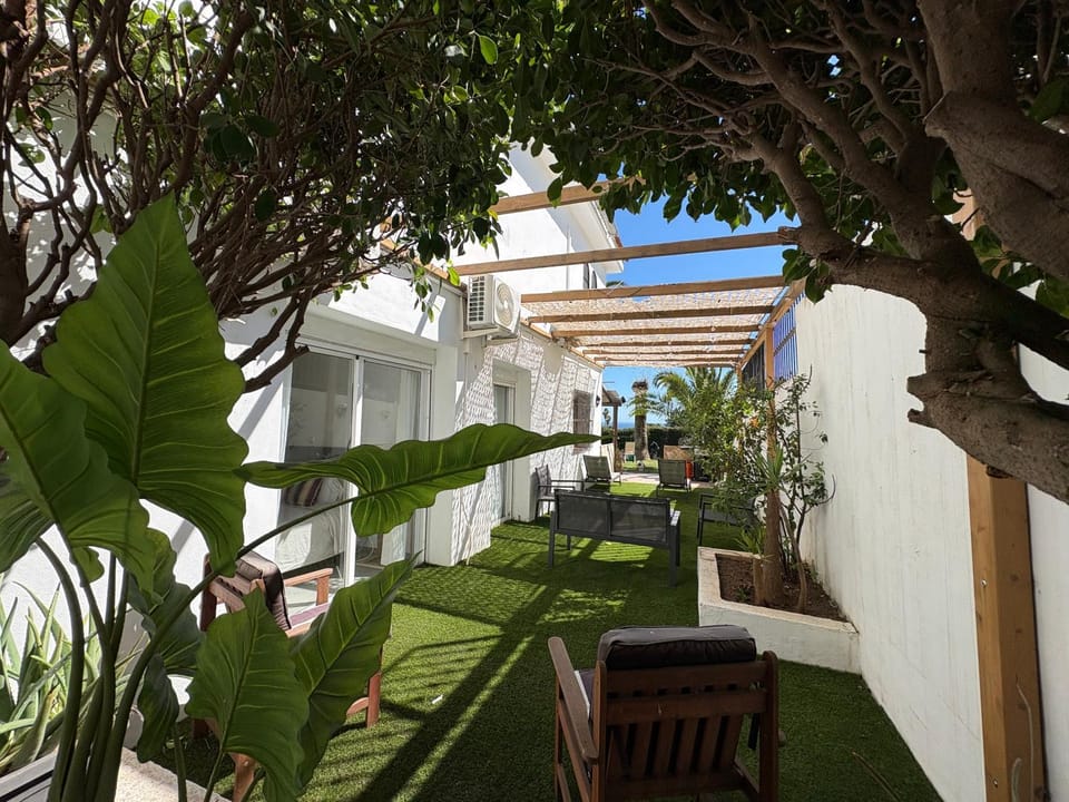 Patio, Garden, Seating area, Garden view