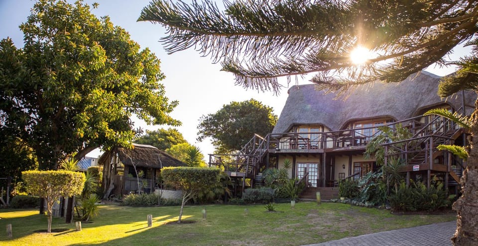 Property building, Garden, Sunset