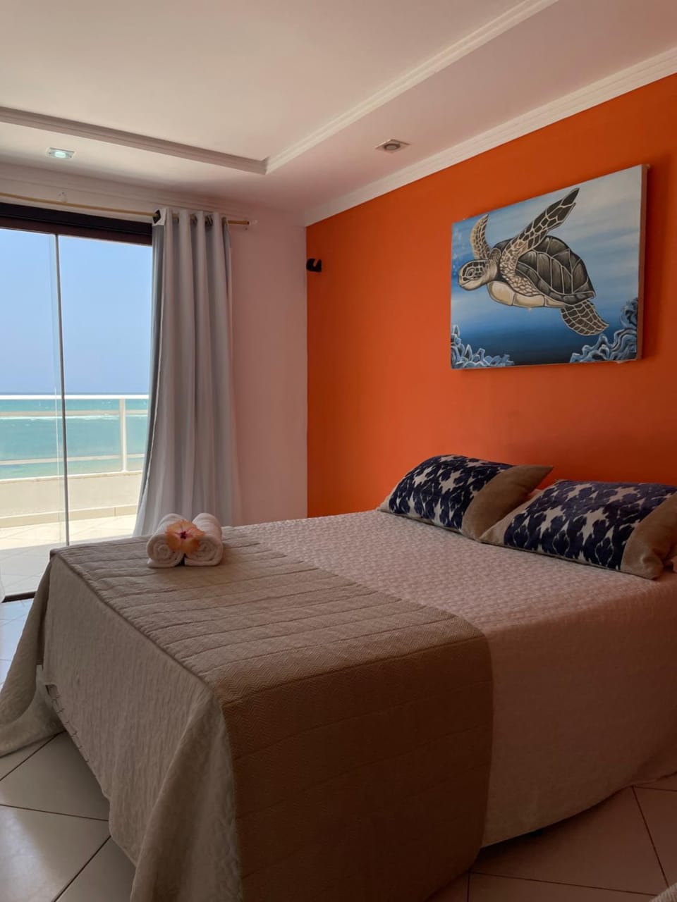 Bed, Photo of the whole room, Bedroom, Sea view