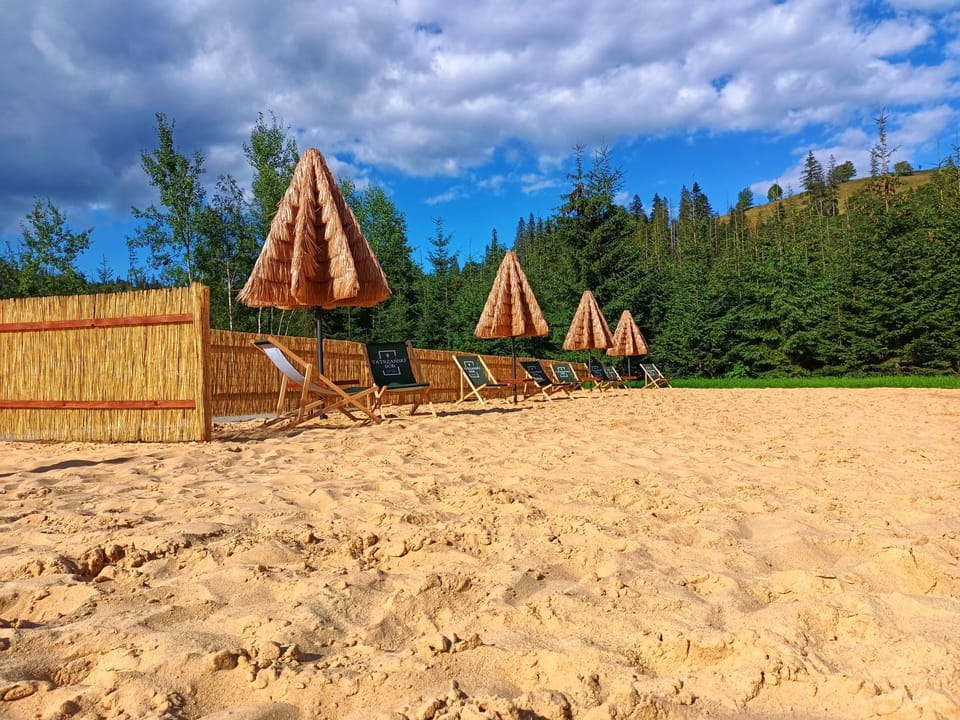 Beach, Beach, sunbed, sunbed