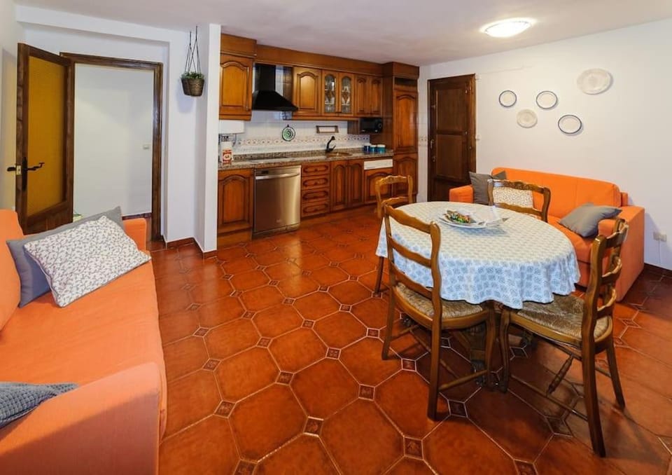 Kitchen or kitchenette, Living room, Dining area