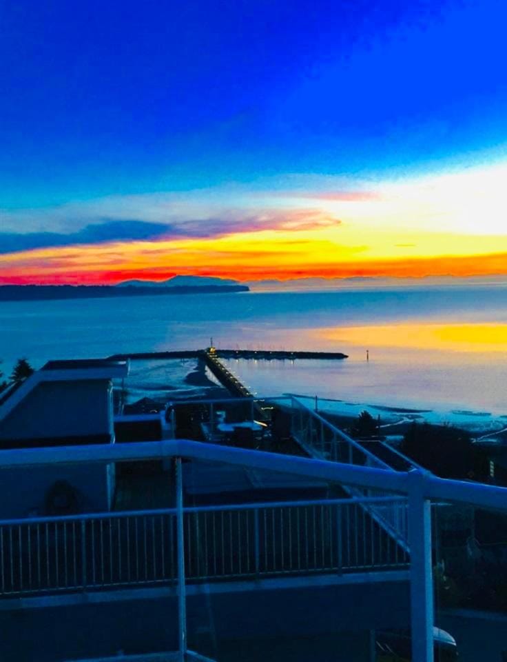 Natural landscape, Sea view, Sunset