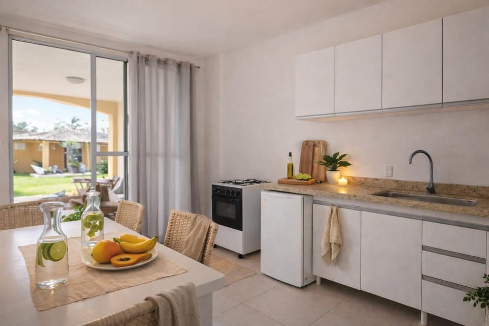 Kitchen or kitchenette, Dining area, stove