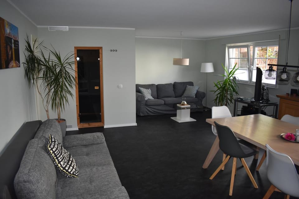 Sauna, Living room, Dining area