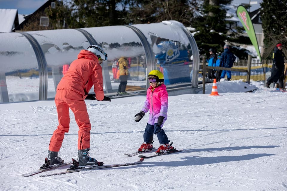 Winter, Ski School, children