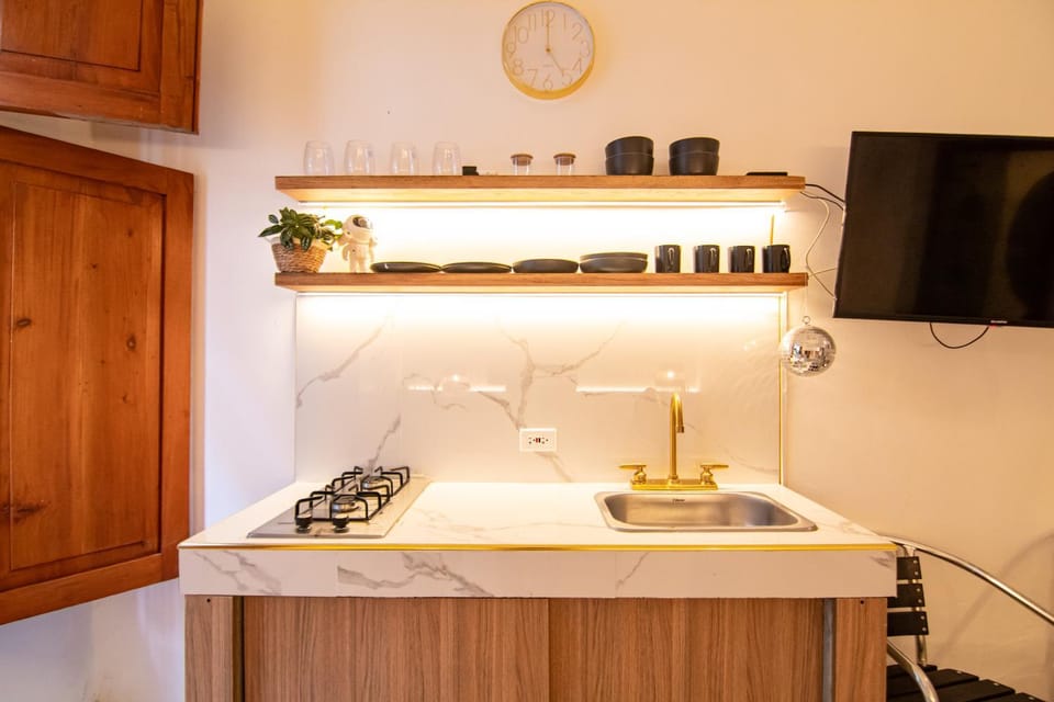TV and multimedia, Kitchen or kitchenette, minibar, stove