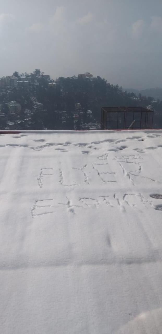 Winter, City view, Mountain view
