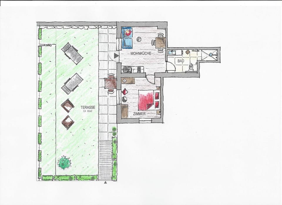 Photo of the whole room, Floor plan, pet friendly