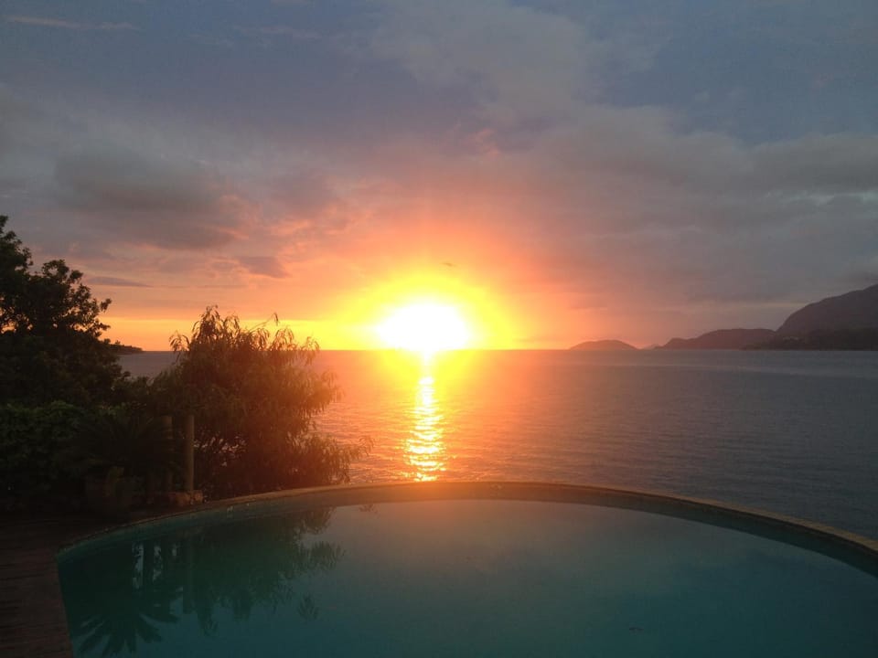 On site, Pool view, Sunset