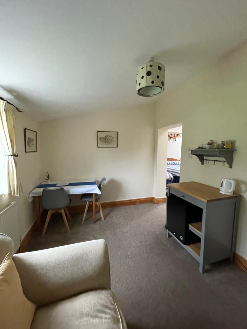 Kitchen or kitchenette, Living room, Dining area