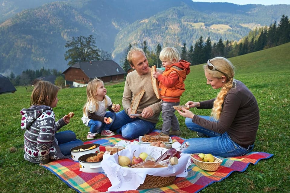 Mountain view, children