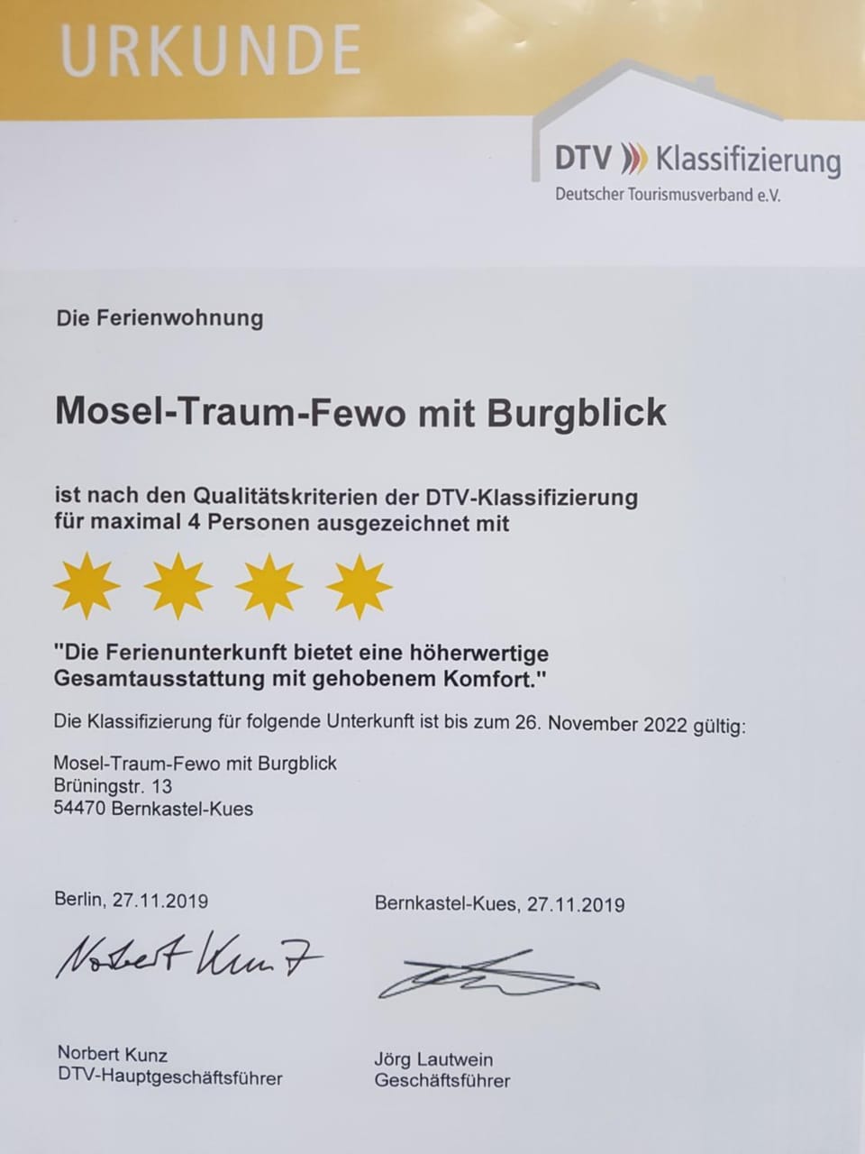 Moseltraum-Fewo mit Klimaanlage-Burgblick und Balkon Apartment in Graach an der Mosel