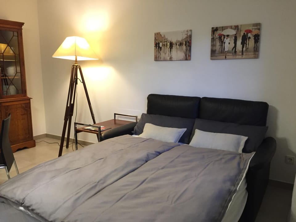 Bed, Night, Living room