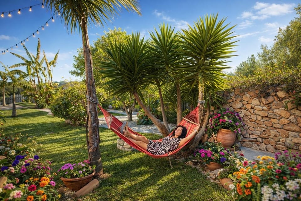 Spring, Day, Natural landscape, Garden view, sunbed