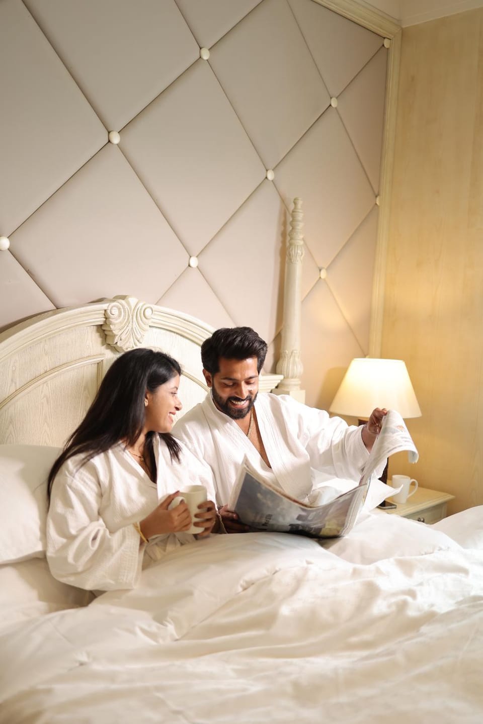 Bed, People, Bedroom, Guests