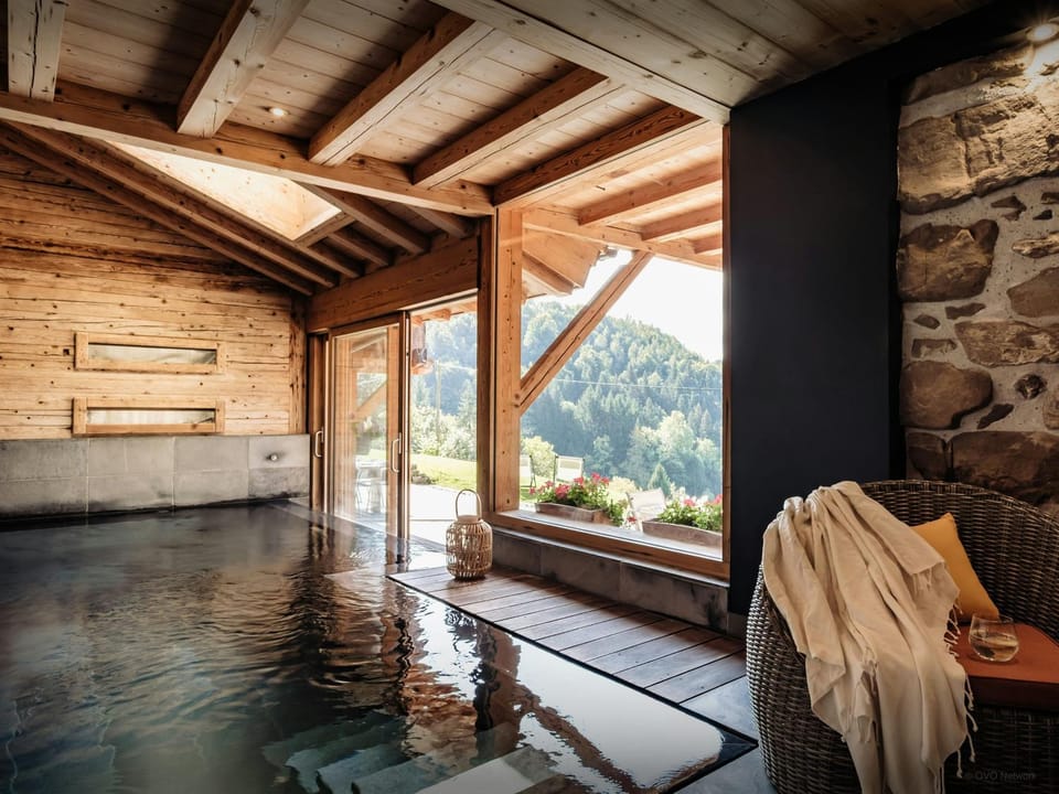Day, Natural landscape, Mountain view, Swimming pool