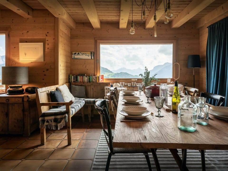Summer, View (from property/room), Dining area, Mountain view