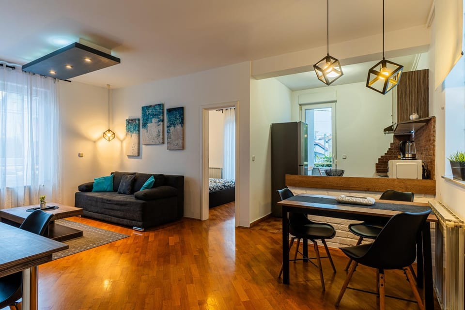 Kitchen or kitchenette, Living room, Dining area