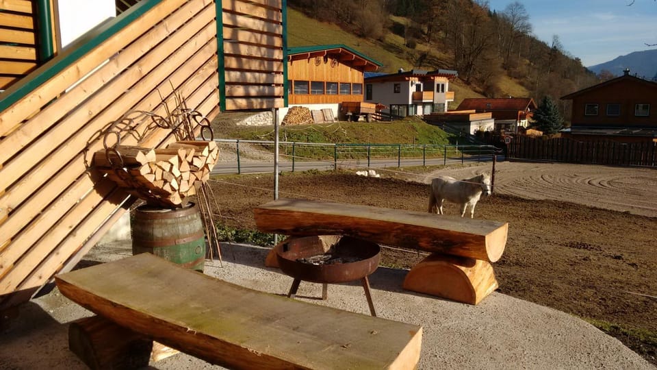 Facade/entrance, BBQ facilities