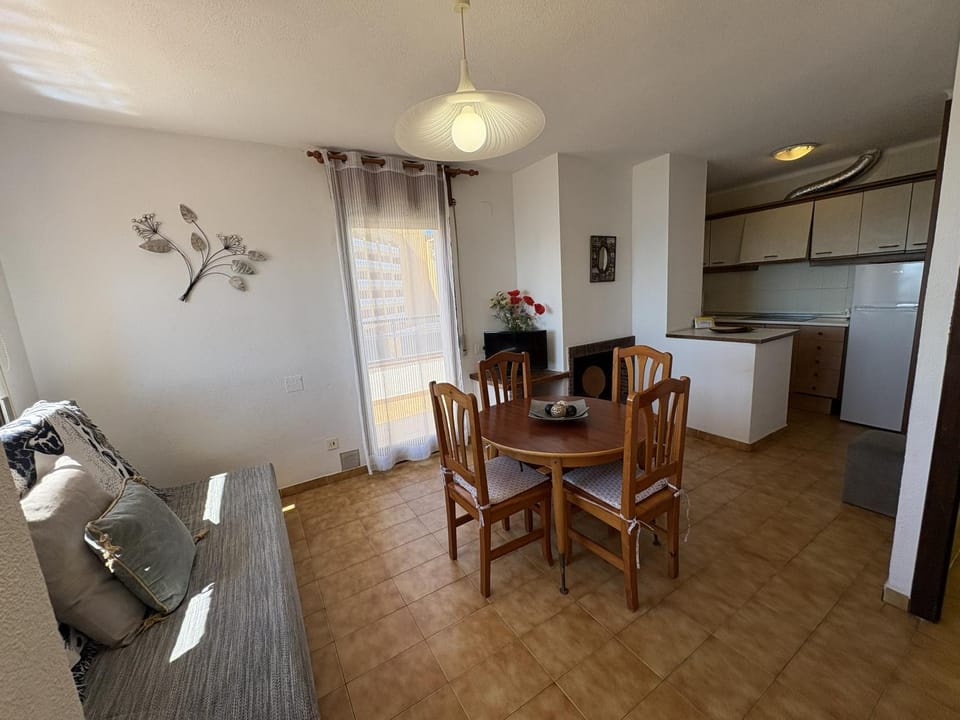 Kitchen or kitchenette, Living room, Dining area