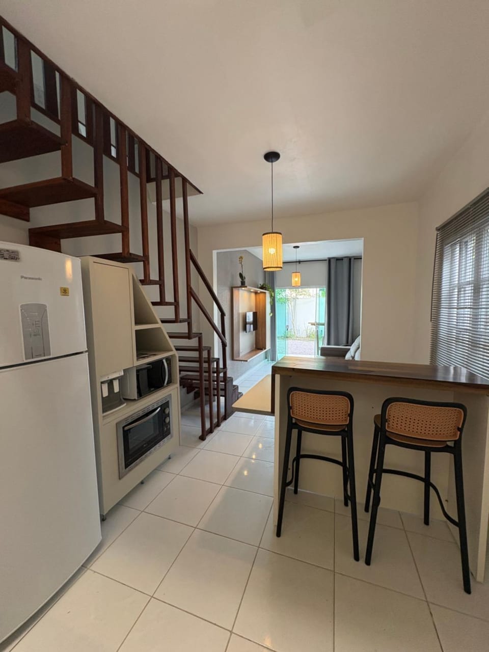 Kitchen or kitchenette, Living room, Dining area