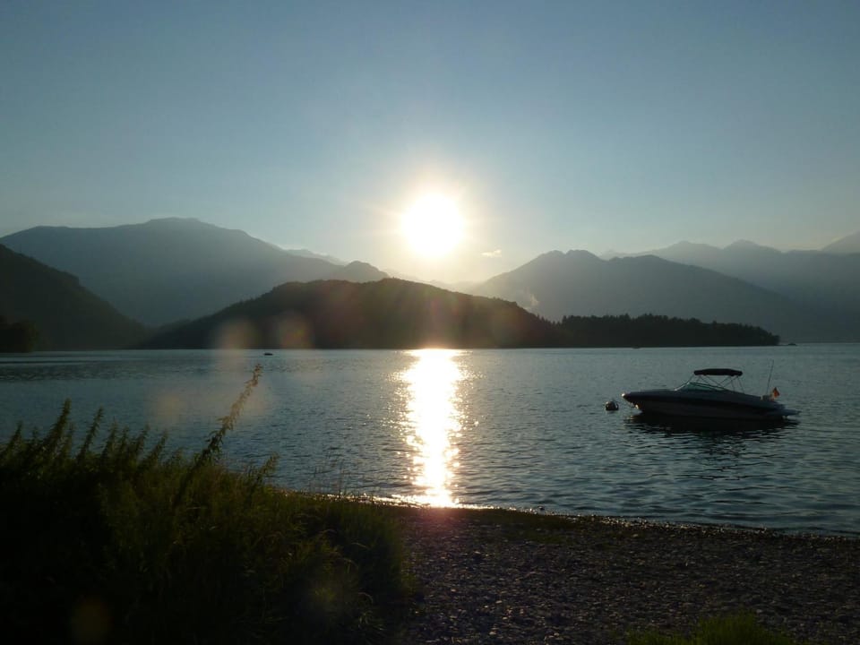 Beach, Sea view, Sunset