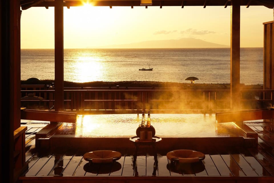 Hot Spring Bath, Sea view, Open Air Bath
