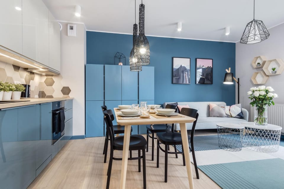 Kitchen or kitchenette, Living room, Seating area, Dining area, minibar, pet friendly, stove