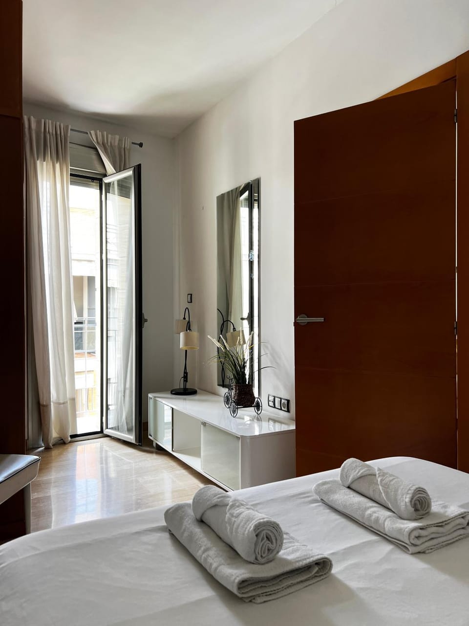 Balcony/Terrace, Bedroom, towels, wardrobe