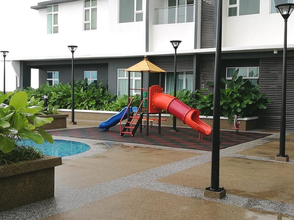 Property building, Day, Activities, Children play ground, Decorative detail, Pool view, Area and facilities, Swimming pool