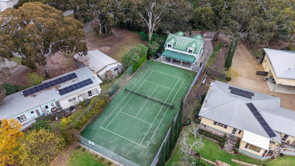 Bird's eye view, Tennis court