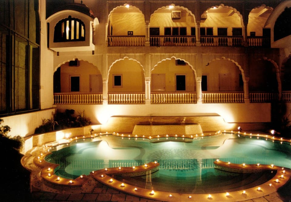 Property building, Facade/entrance, Pool view