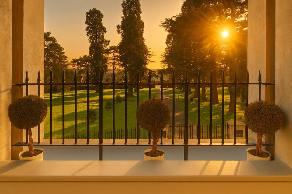 Balcony/Terrace, Garden view, Sunrise
